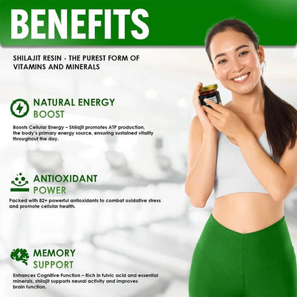 Organic Himalayan Shilajit Resin (30g) | Natural Daily Wellness Support