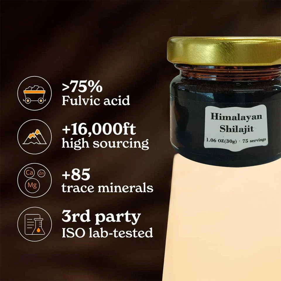 Organic Himalayan Shilajit Resin (30g) | Natural Daily Wellness Support